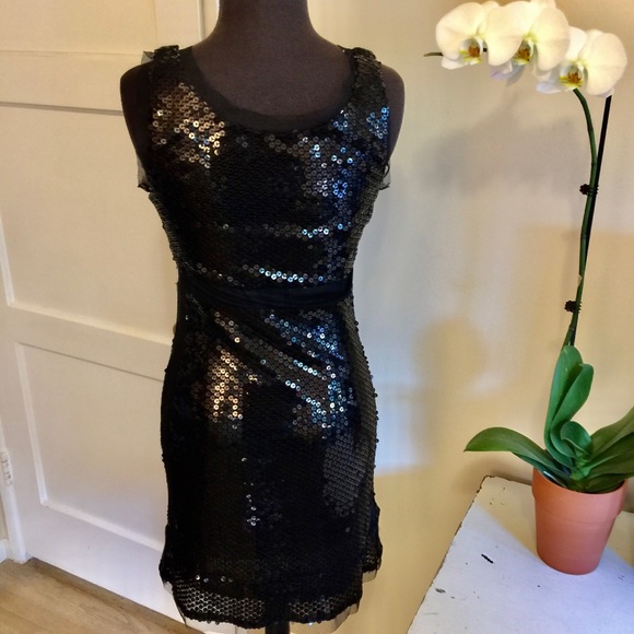 Black Sequined Dress - Picture 13 of 16
